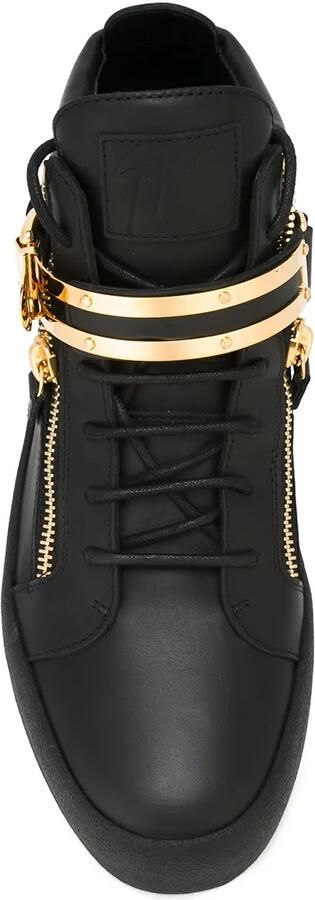 Giuseppe Zanotti Owen hi-top sneakers Zwart - Foto 4