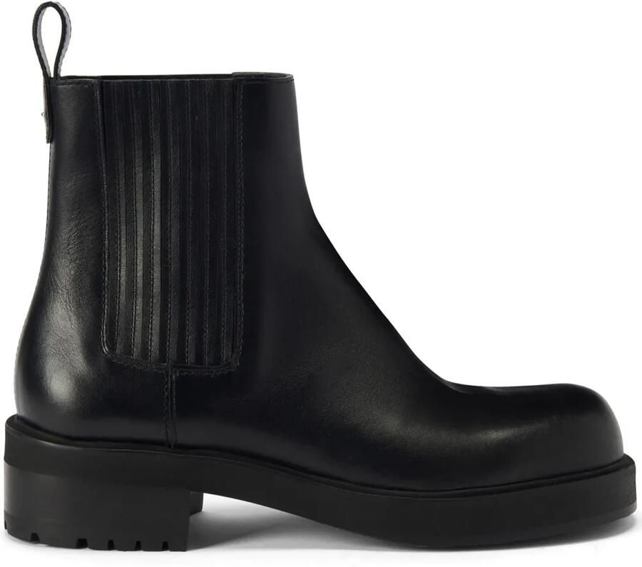 Giuseppe Zanotti Peyen leren enkellaarzen Zwart