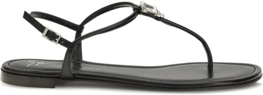 Giuseppe Zanotti Pia Mizuki sandalen met ronde neus Zwart