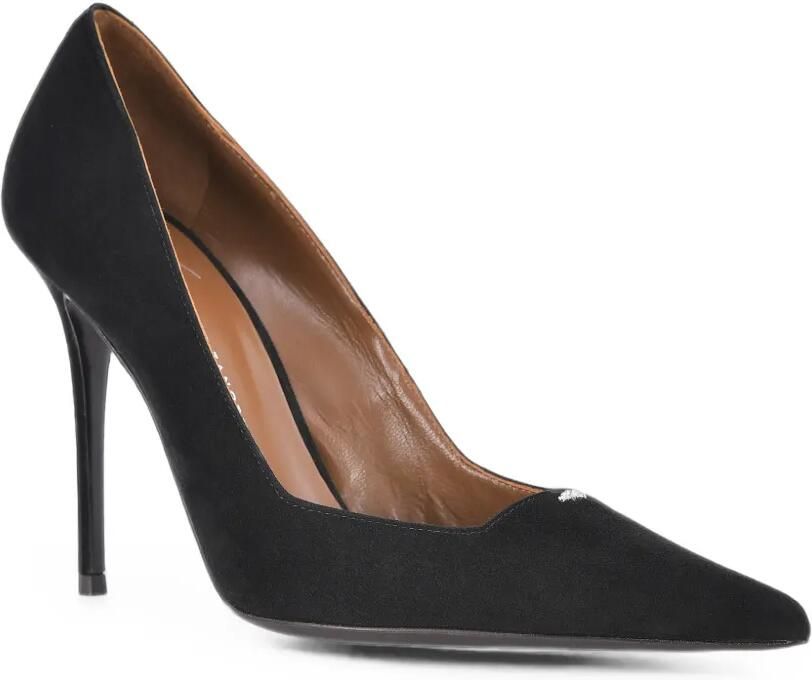 Giuseppe Zanotti Raquel suède pumps verfraaid met stras Zwart - Foto 2