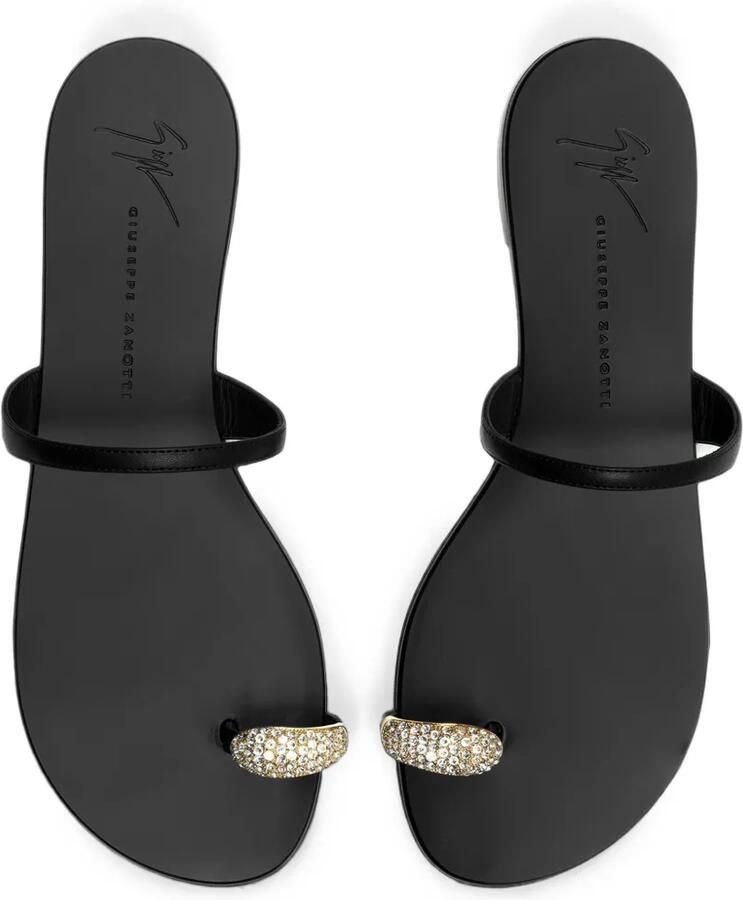 Giuseppe Zanotti Ring sandalen Zwart - Foto 2