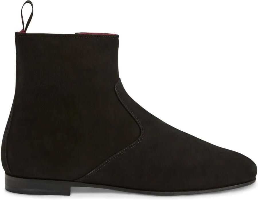 Giuseppe Zanotti Ron enkellaarzen Zwart