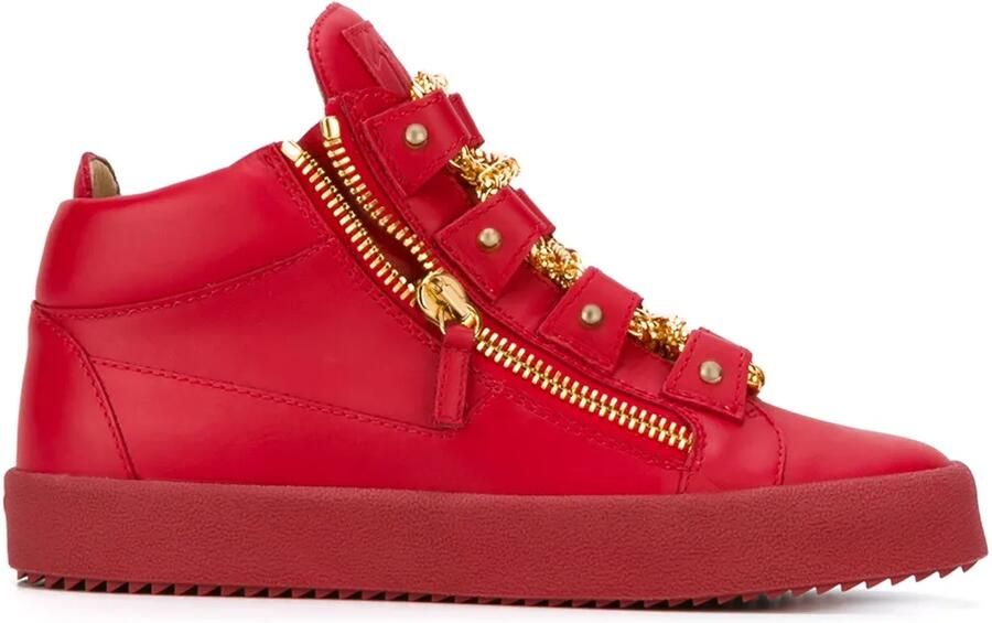 Giuseppe Zanotti 'Royce' mid-top sneakers Rood