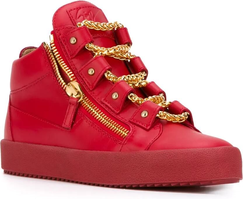 Giuseppe Zanotti 'Royce' mid-top sneakers Rood - Foto 3