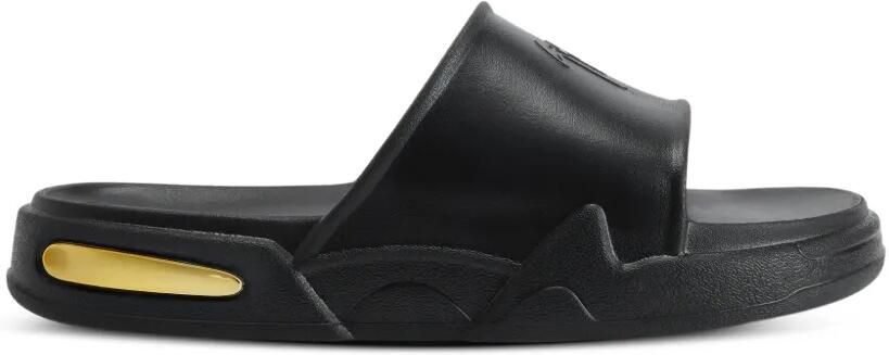 Giuseppe Zanotti Rubberen slippers met logo Zwart