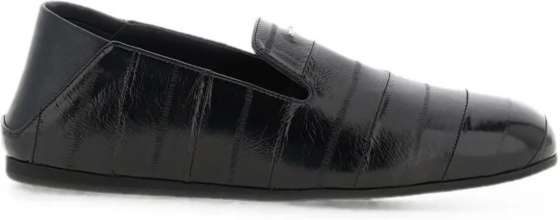 Giuseppe Zanotti Rupert 10 glossy eel-skin loafers Zwart