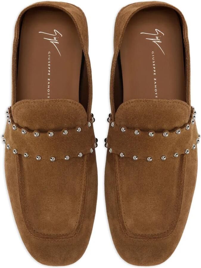 Giuseppe Zanotti Rupert loafers verfraaid met studs Bruin - Foto 2