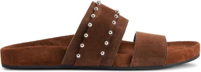 Giuseppe Zanotti Ryan sandalen met studs en dubbele bandjes Bruin