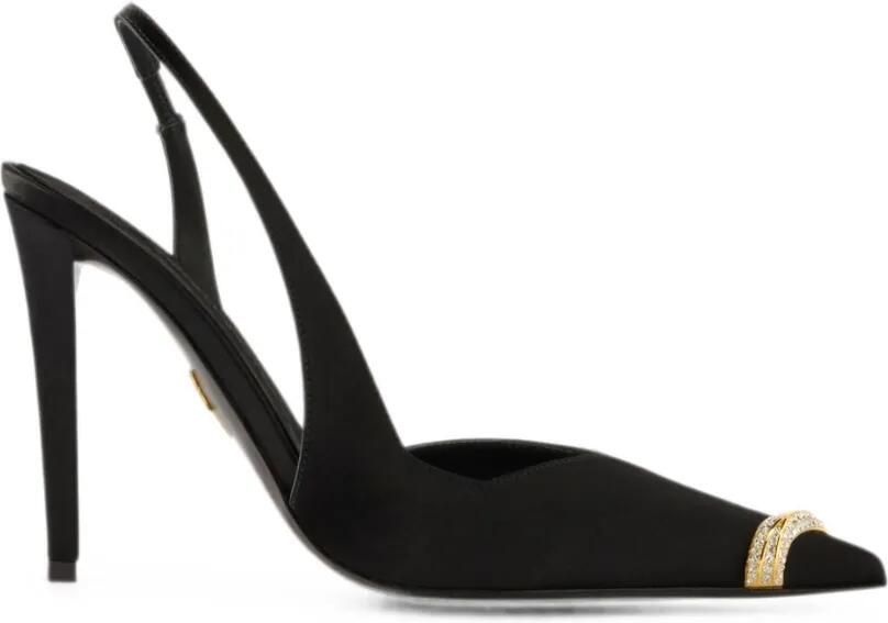 Giuseppe Zanotti Salamander slingback pumps 105 Zwart