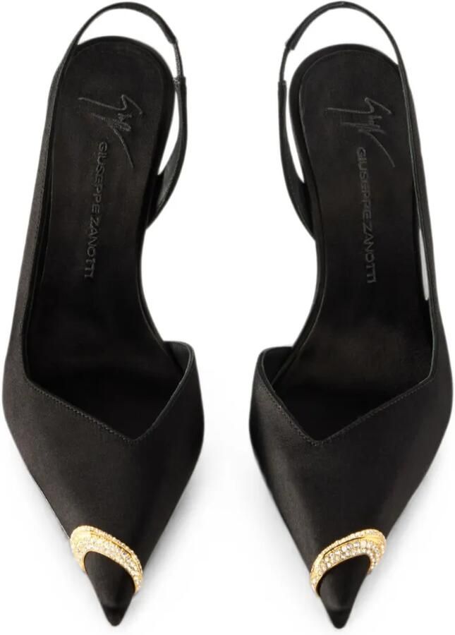 Giuseppe Zanotti Salamander slingback pumps 105 Zwart - Foto 3