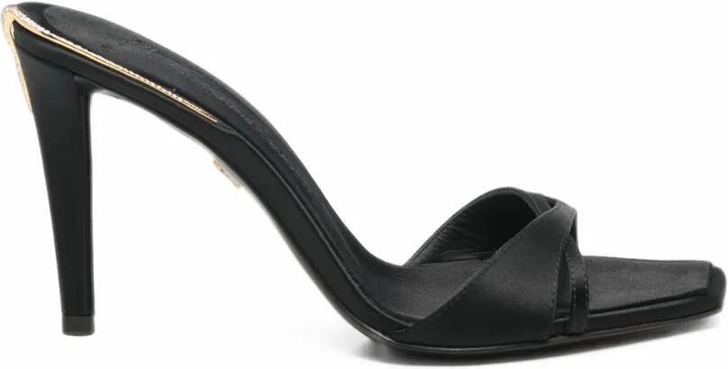 Giuseppe Zanotti Salamander square-toe sandals Zwart