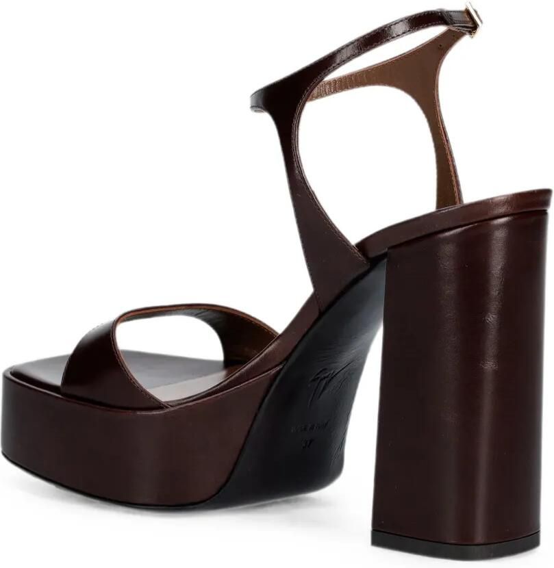 Giuseppe Zanotti Sandalen met blokhak Bruin - Foto 2