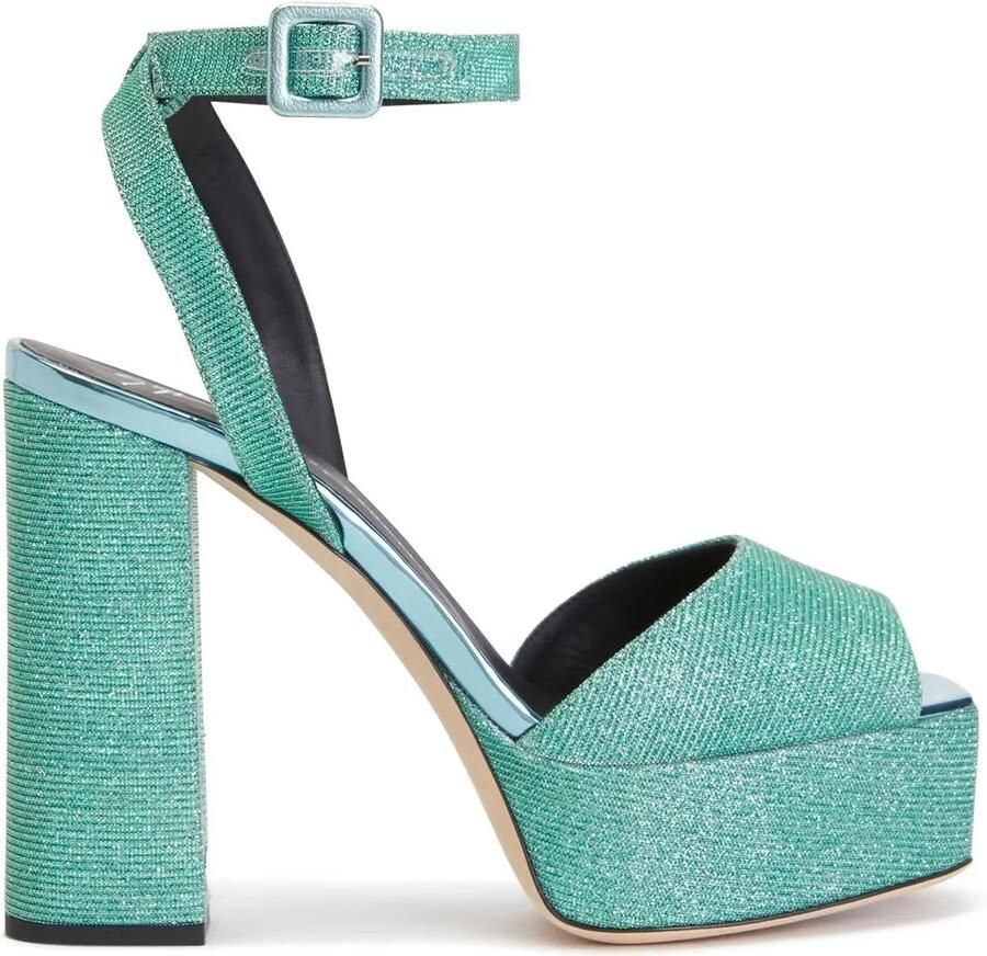 Giuseppe Zanotti Sandalen met plateauzool Groen