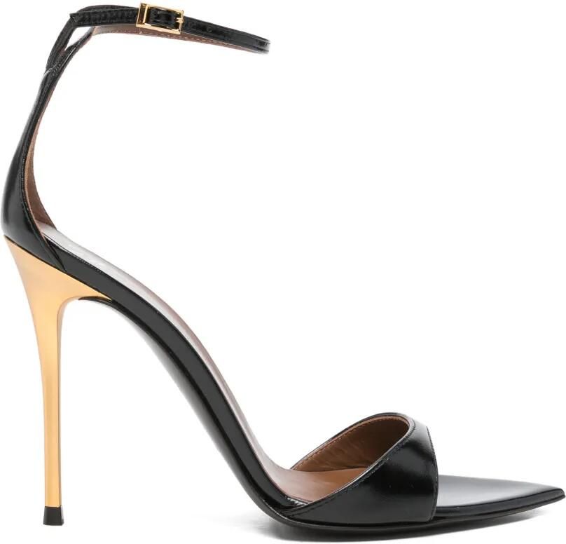 Giuseppe Zanotti Sandalen met puntige neus en gesp Zwart
