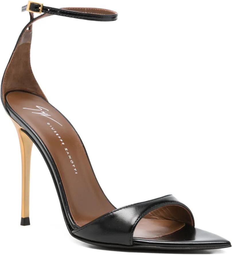 Giuseppe Zanotti Sandalen met puntige neus en gesp Zwart - Foto 2