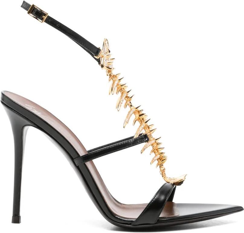 Giuseppe Zanotti Sandalen met puntige neus Zwart