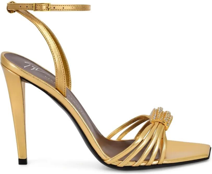 Giuseppe Zanotti Sandalen verfraaid met kristal Goud