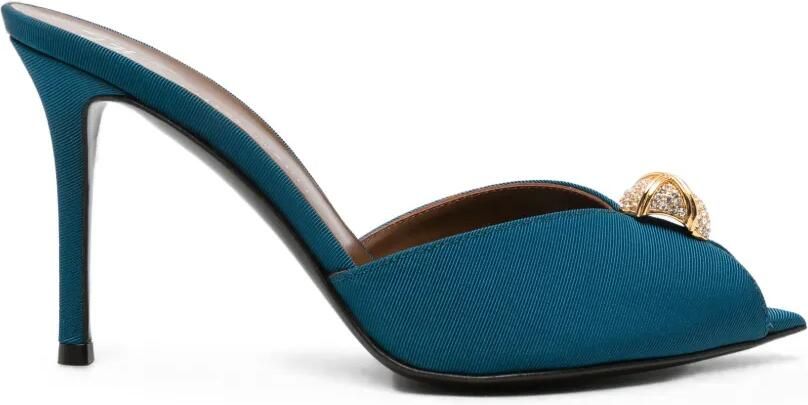 Giuseppe Zanotti Sandalen verfraaid met kristallen Blauw