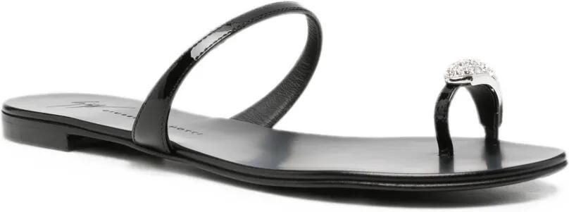 Giuseppe Zanotti Sandalen verfraaid met kristallen Zwart - Foto 3