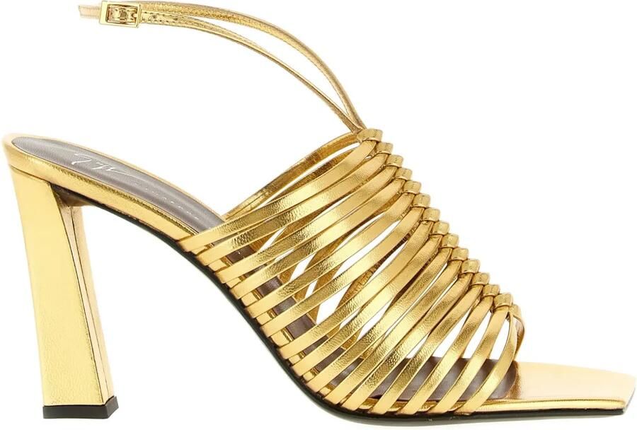 Giuseppe Zanotti Savoia metallic sandalen Goud