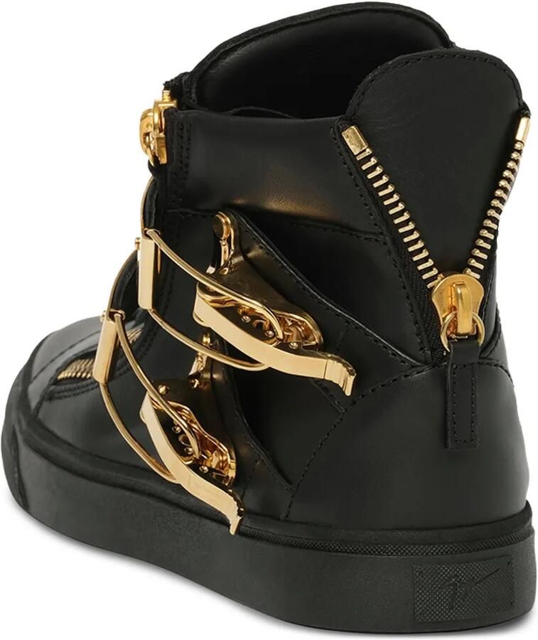 Giuseppe Zanotti 'Skylar' detail hi-top sneakers Zwart - Foto 2