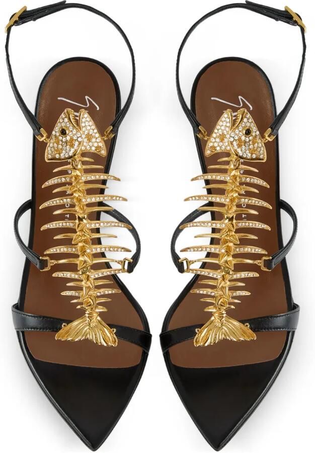 Giuseppe Zanotti Slim 2.0 105 sandalen verfraaid met kristallen Zwart - Foto 2