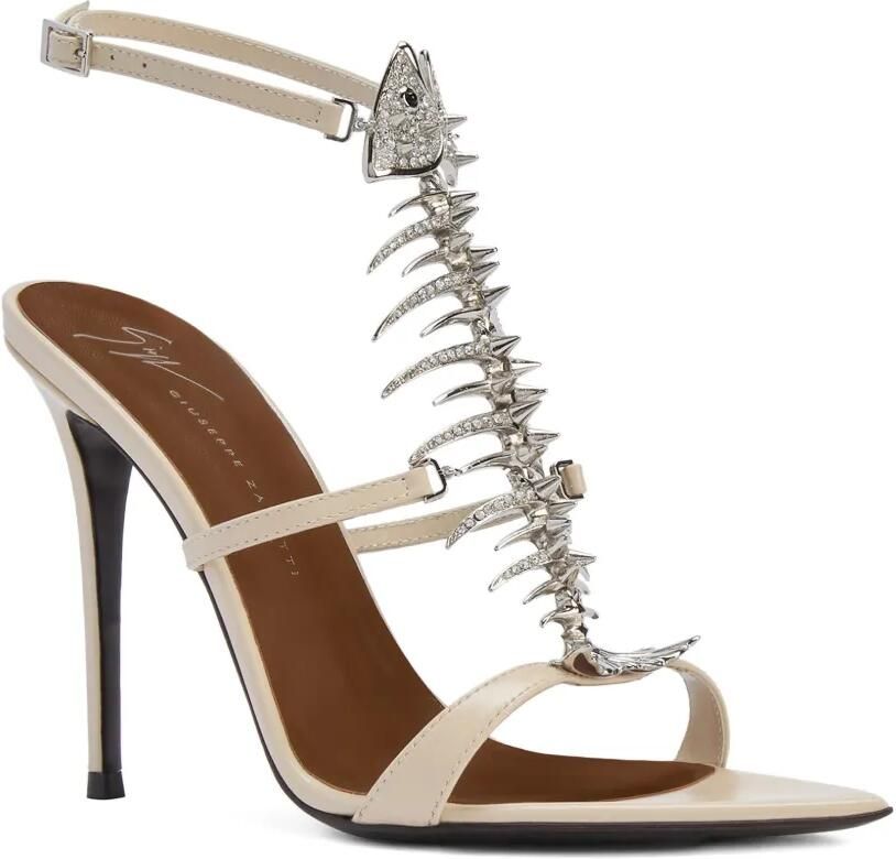 Giuseppe Zanotti Slim 2.0 pumps met visgraatpatroon Beige