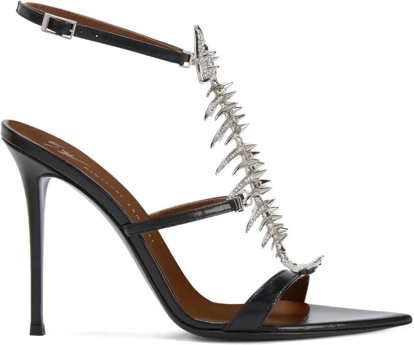 Giuseppe Zanotti Slim 2.0 sandalen met visgraatpatroon Zwart
