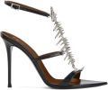 Giuseppe Zanotti Slim 2.0 sandalen met visgraatpatroon Zwart - Zwart