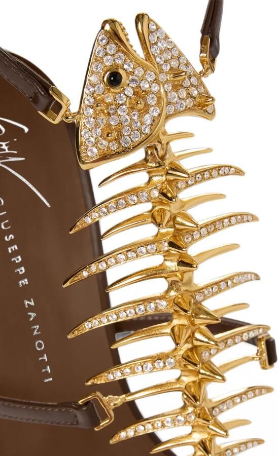 Giuseppe Zanotti Slim 2.0 sandalen verfraaid met kristallen Bruin