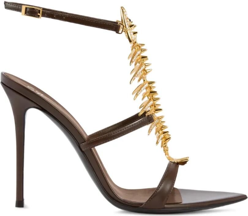 Giuseppe Zanotti Slim 2.0 sandalen verfraaid met kristallen Bruin - Foto 2