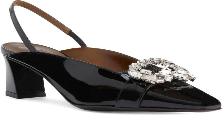 Giuseppe Zanotti Slingback pumps verfraaid met kristallen Zwart