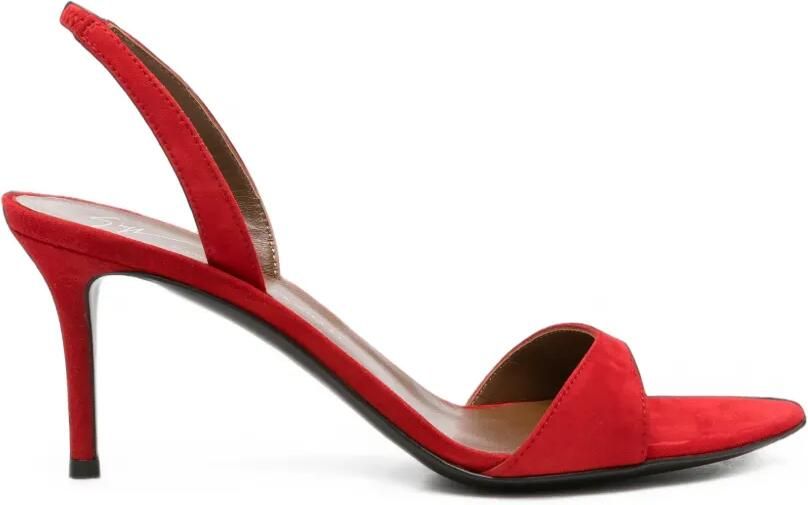 Giuseppe Zanotti Slingback sandalen met hak Rood