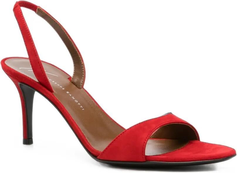 Giuseppe Zanotti Slingback sandalen met hak Rood - Foto 3