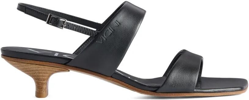 Giuseppe Zanotti Slingback sandalen met vierkante neus Zwart