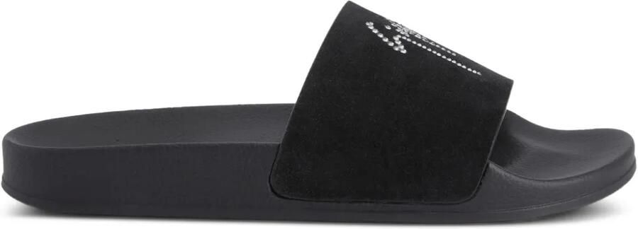 Giuseppe Zanotti Slippers verfraaid met kristallen Zwart