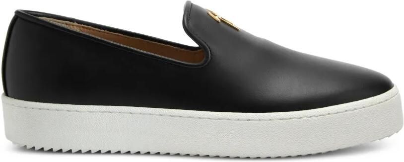 Giuseppe Zanotti Sneakers met logoplakkaat Zwart