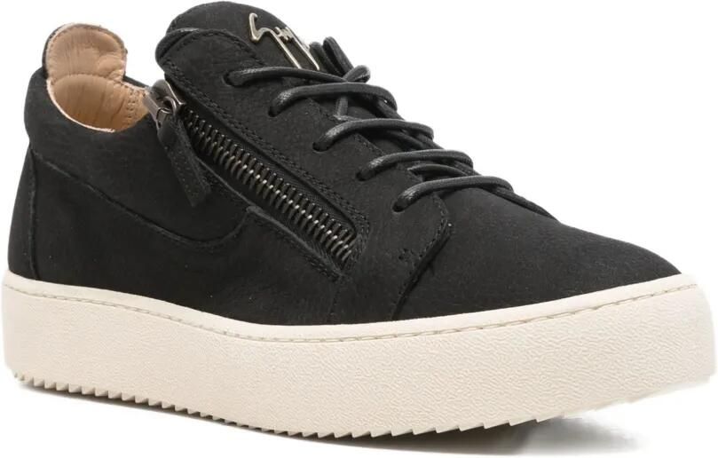 Giuseppe Zanotti Sneakers met ritsdetail Zwart - Foto 4