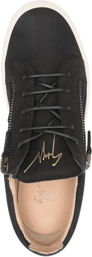 Giuseppe Zanotti Sneakers met ritsdetail Zwart - Foto 5