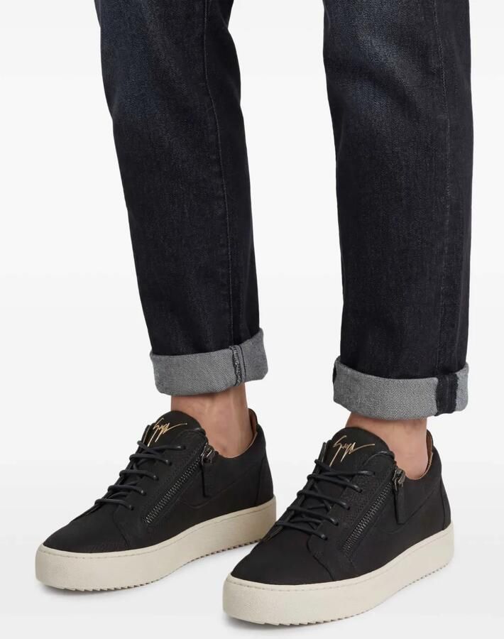 Giuseppe Zanotti Sneakers met ritsdetail Zwart - Foto 2