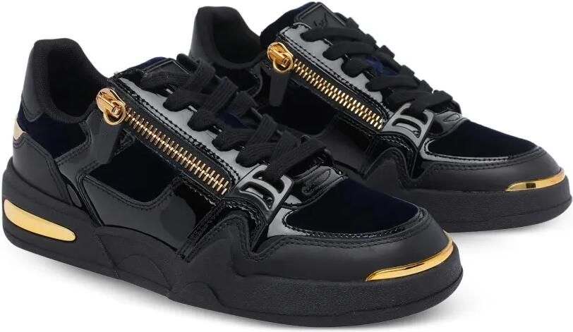 Giuseppe Zanotti Sneakers met ronde neus en rits Zwart