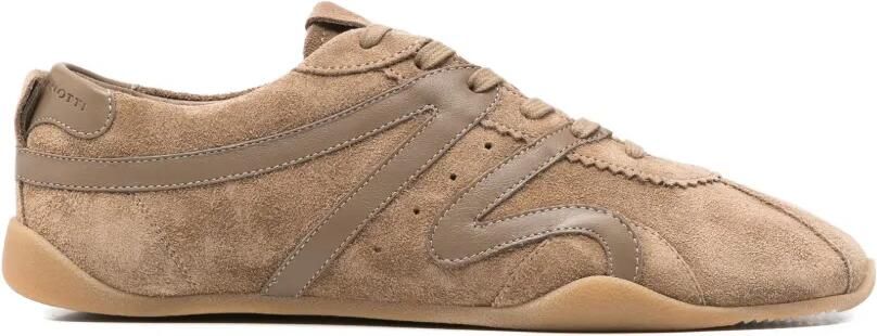 Giuseppe Zanotti Sneakers met suède vlakken Beige