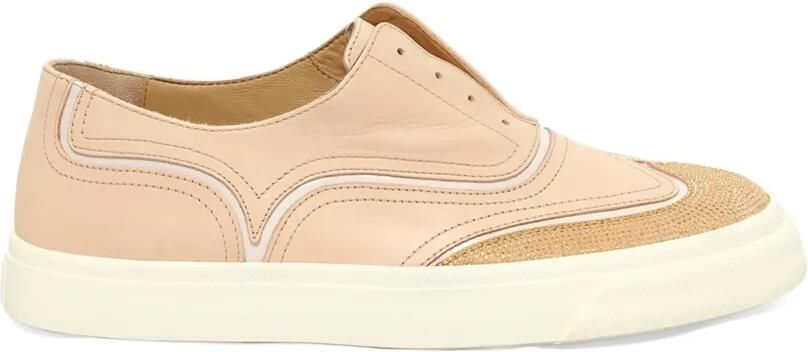 Giuseppe Zanotti Sneakers verfraaid met kristallen Beige