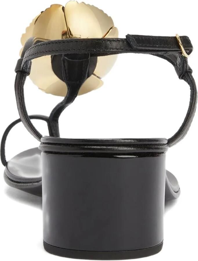 Giuseppe Zanotti Sophora sandalen met bloemdetail Zwart - Foto 3