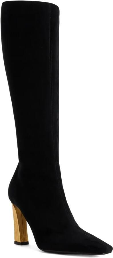 Giuseppe Zanotti Suède knielaarzen Zwart