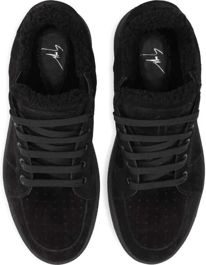 Giuseppe Zanotti Suède low-top sneakers Zwart - Foto 2
