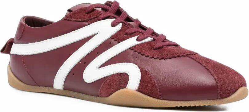 Giuseppe Zanotti suede-panelled sneakers Rood - Foto 3