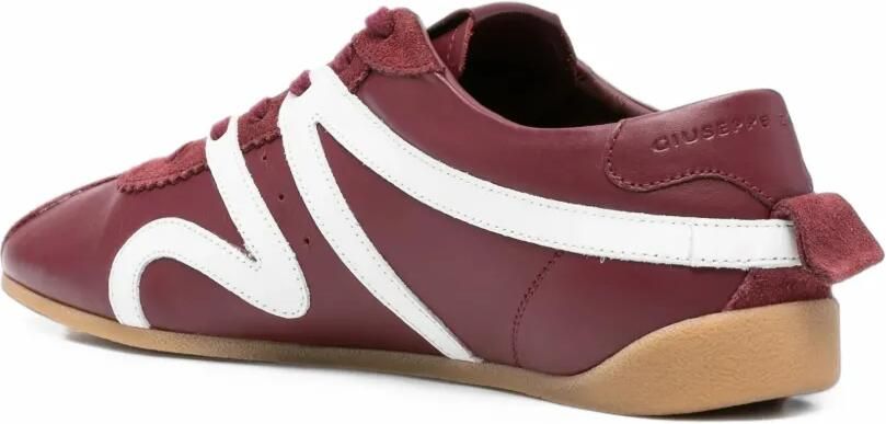 Giuseppe Zanotti suede-panelled sneakers Rood - Foto 2