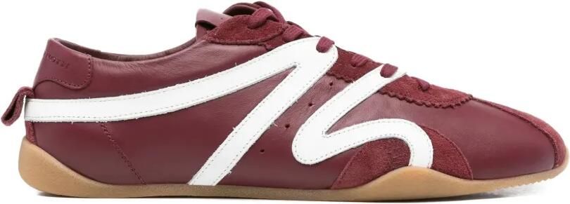 Giuseppe Zanotti suede-panelled sneakers Rood