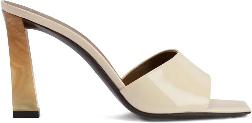 Giuseppe Zanotti Talia sandalen met vierkante neus Beige